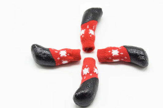 Waterproof Pet Socks - Christmas Snowflake Dog Boots