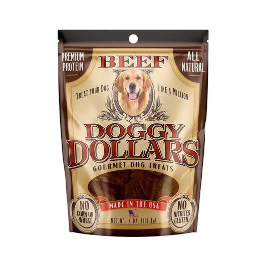 Doggy Dollars – Natural Gourmet Beef Dog Treats (4oz)