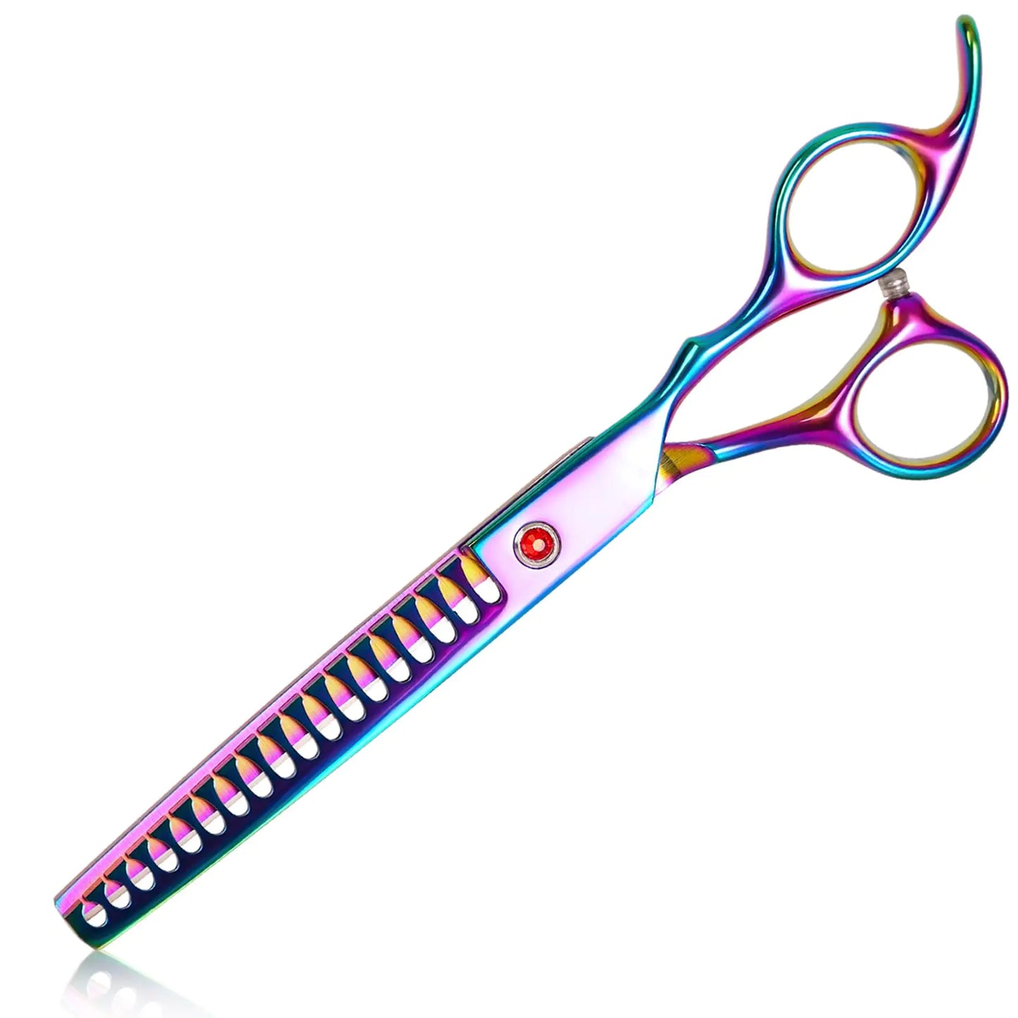 SUMCOO Stainless Steel Pet Dog Grooming (Rainbow Chunker)