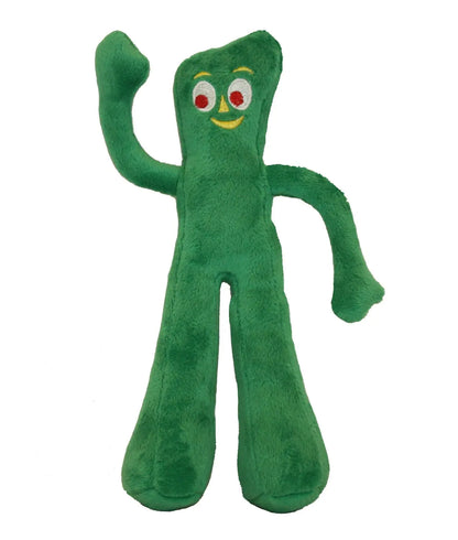 Multipet Gumby Plush Filled Dog Toy Green 9 inch (Pack of 1)