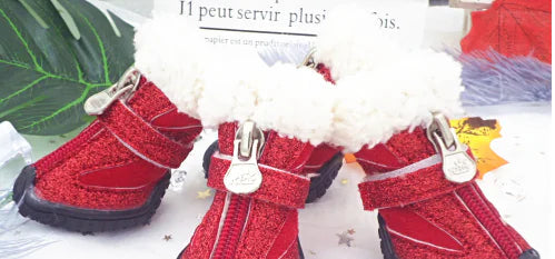 Pet Shoes, Dog Snow Boots, Warm Dog Booties