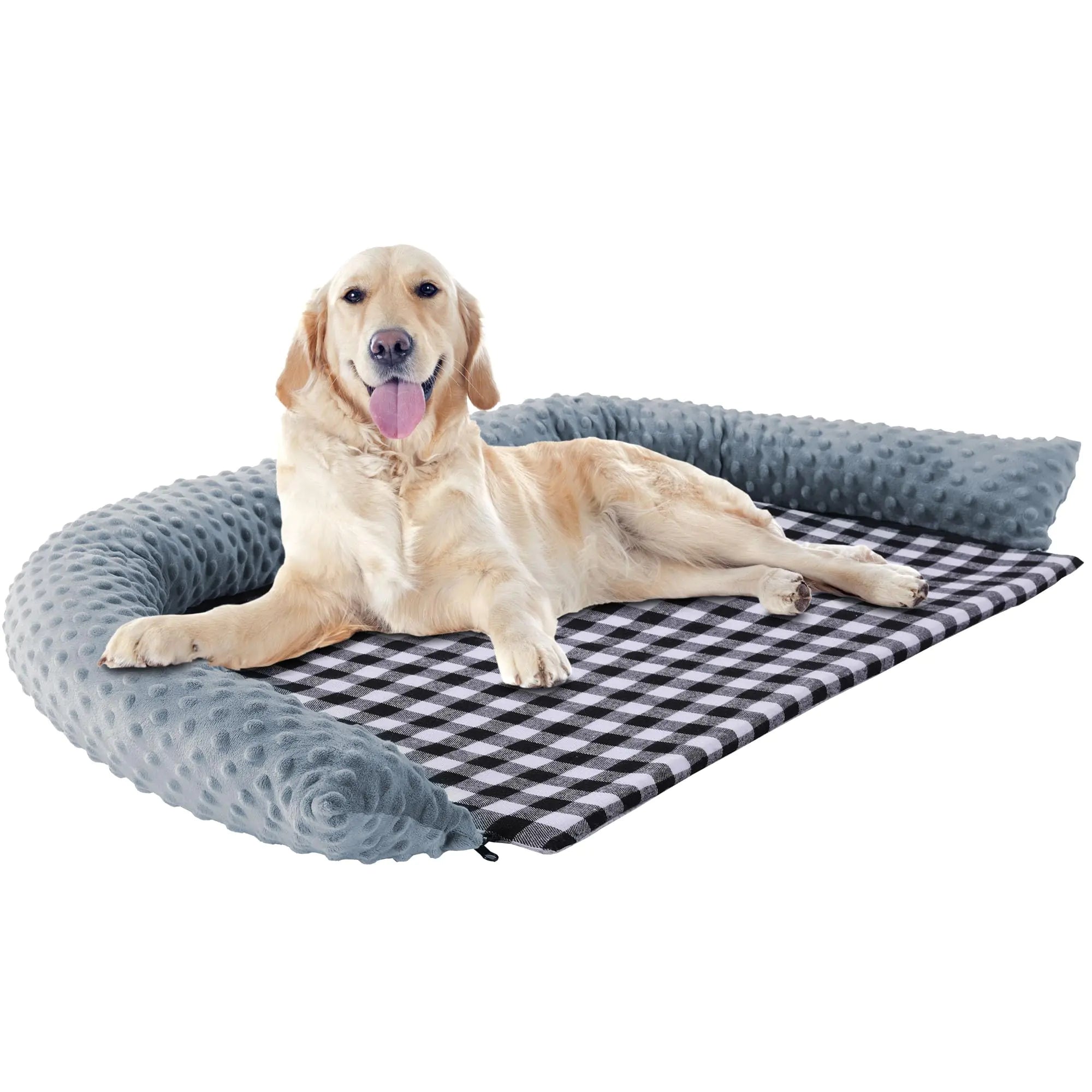 MABOZOO 2 in 1 Extra Large Dog Bed PillowDog Neck Pillow with Removable Washable Mat for Large Medium Dogs and CatsSuper Soft pet Bed for Calming DogSleeping