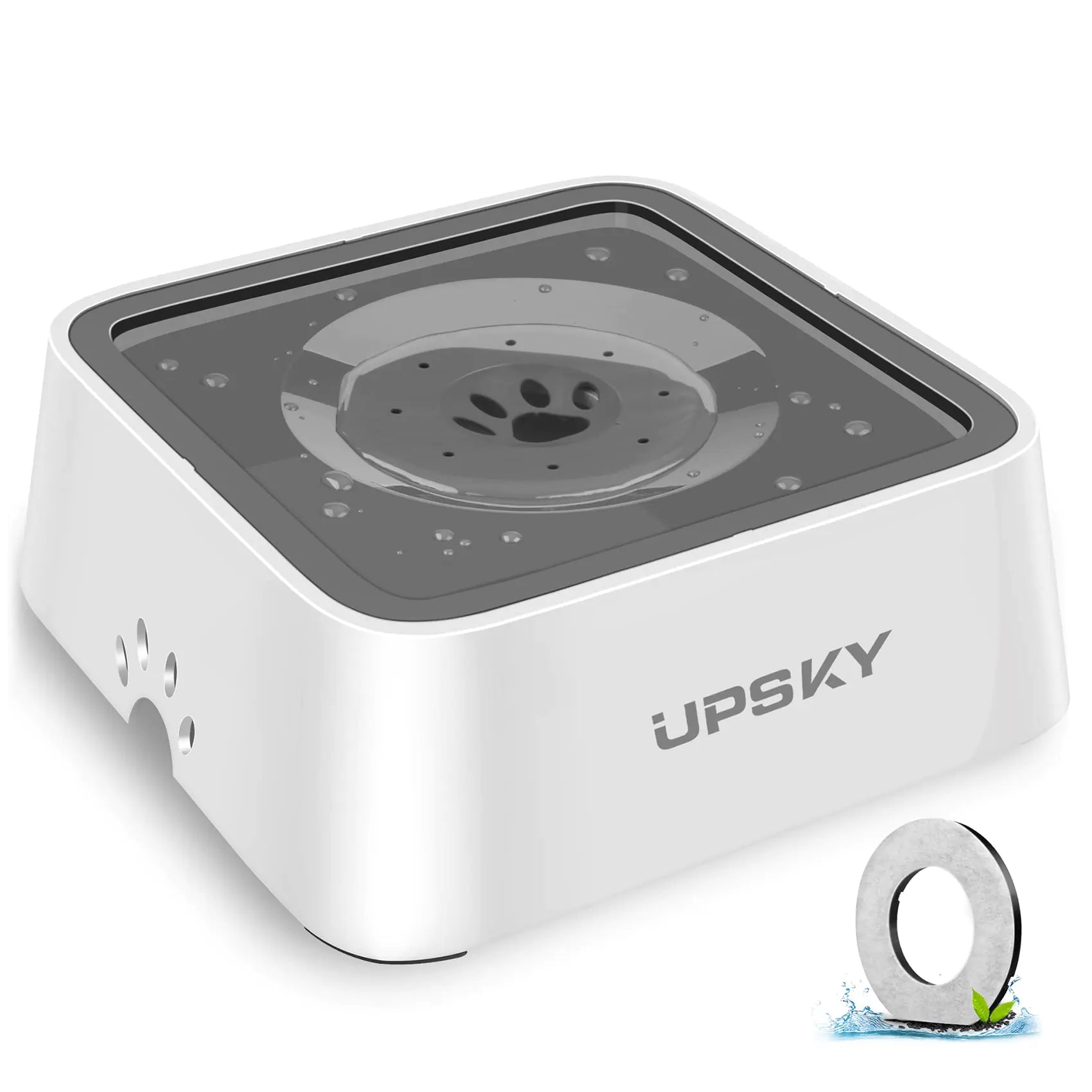 UPSKY Dog Water Bowl Upgrade 70oz Large Capacity No Spill Slow Feeder Vehicle Carried 2L Pet Water Dispenser Travel Water Bowl for Dogs Cats