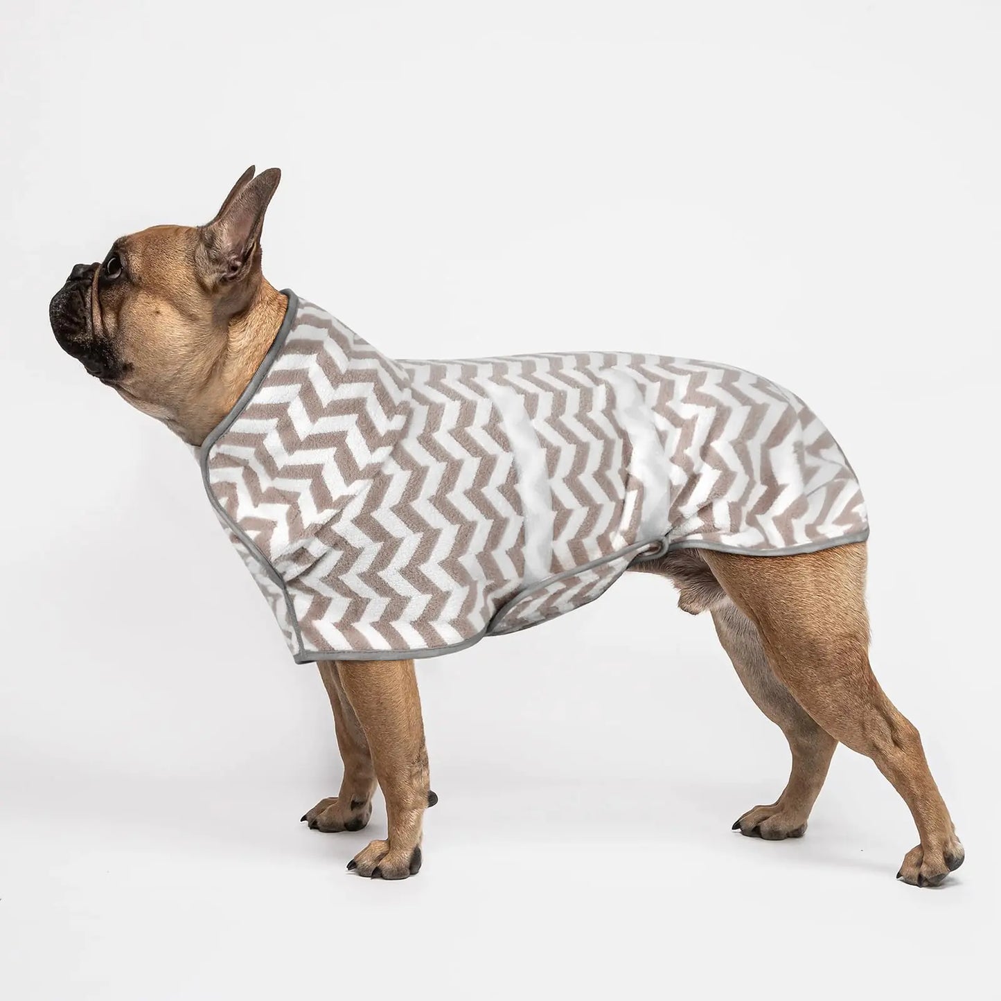 EuYiKlair Dog Bathrobe Dog Drying Coat Dry Fast Dog Bag Pet Dog Cat Bath Robe Fast Drying Bathrobe for Dogs Bathrobe Towel Adjustable Velcro (Small)