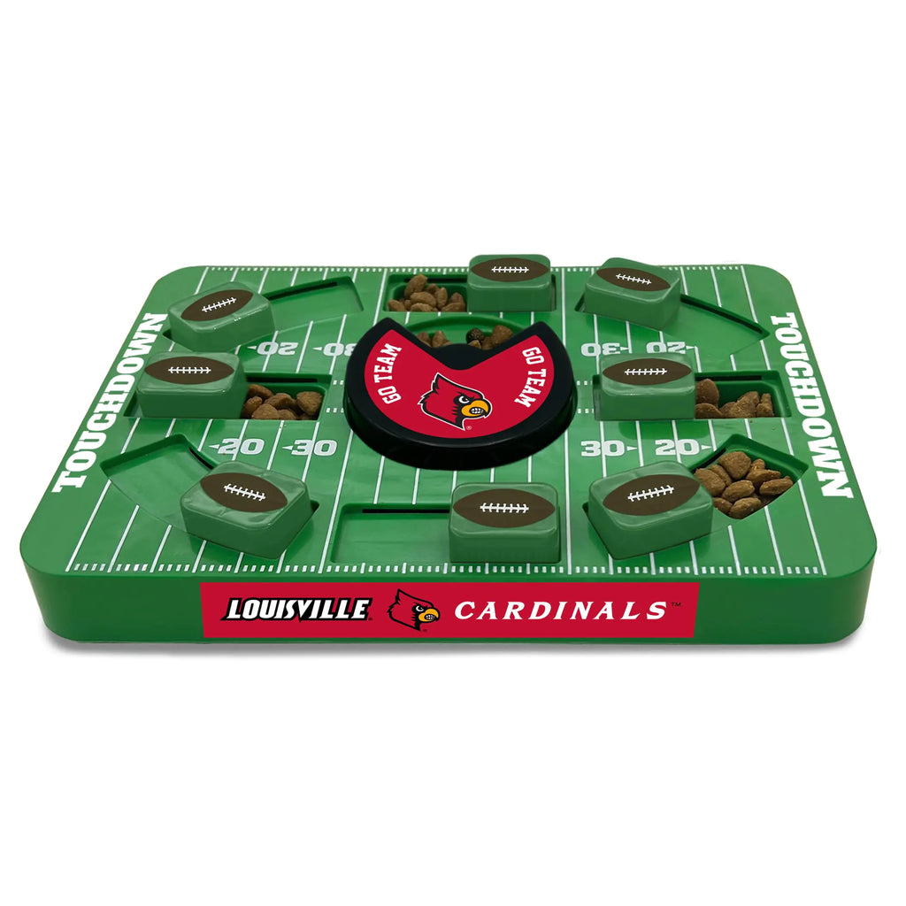 Pets First NCAA Louisville Large Puzzle Toy Dog Puzzle Treat Toy New Large Size Interactive Dog Treat Toy Dog Slow Feeding Toy