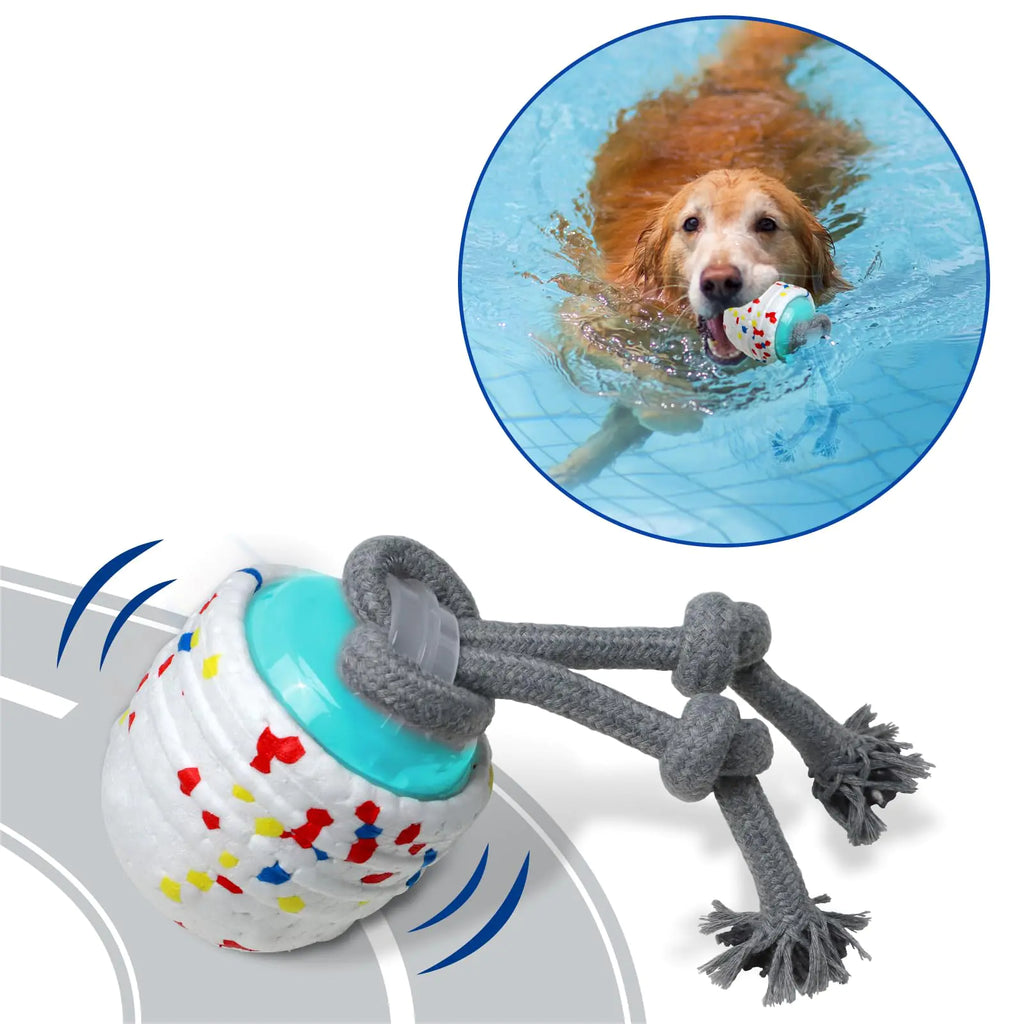 Interactive Dog Toys Automatic Indoor Moving Dog Toy Outdoor Floating Dog Water Toy Motion Activated/USB Rechargeable Dog Balls to Keep Them Busy