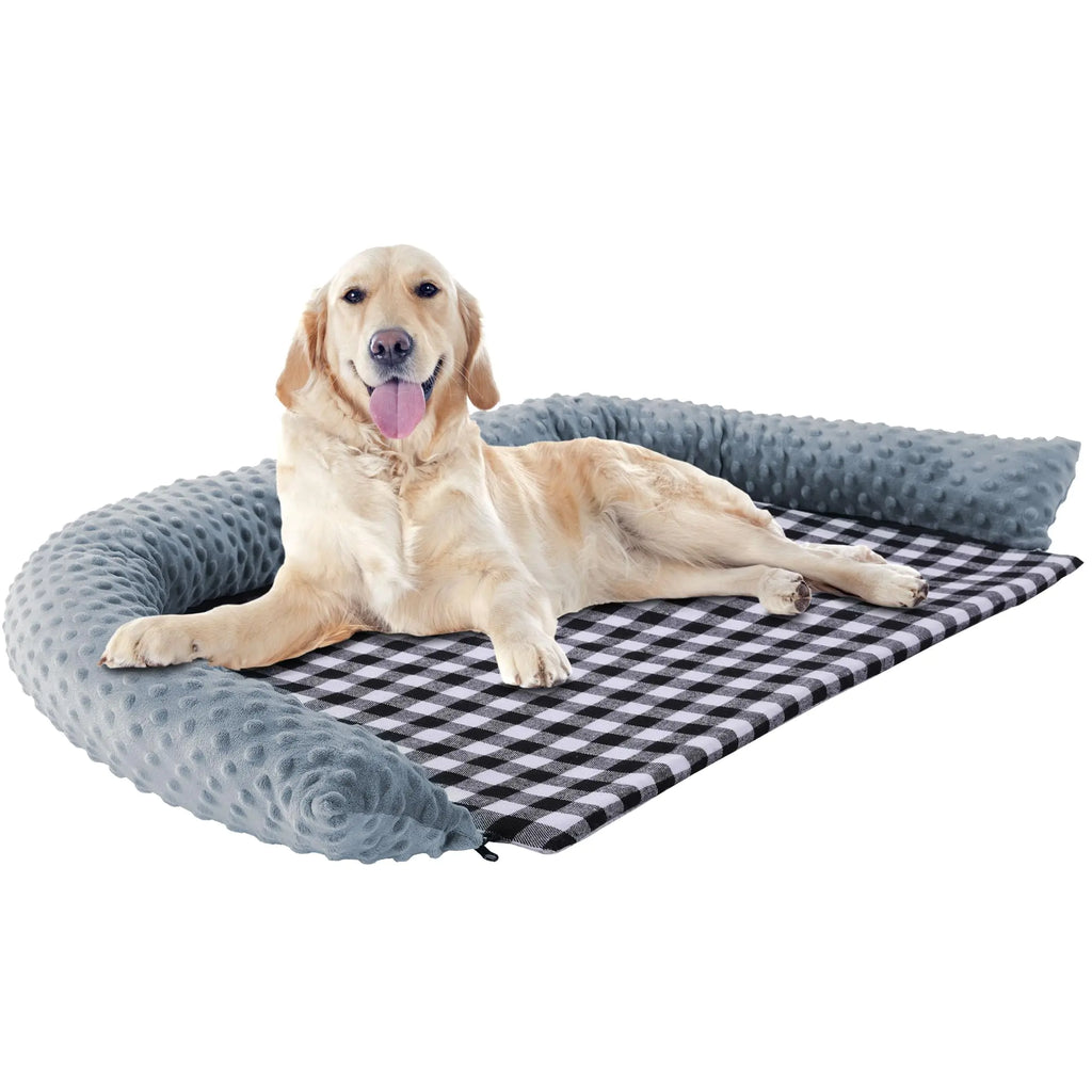 MABOZOO 2 in 1 Extra Large Dog Bed PillowDog Neck Pillow with Removable Washable Mat for Large Medium Dogs and CatsSuper Soft pet Bed for Calming DogSleeping